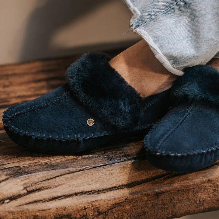 Barrine Dames Suède Dark Navy thumbnail 1