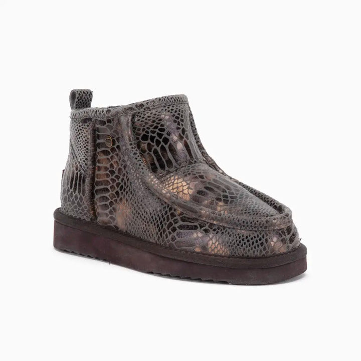 Barunga Dames Suède Boot Snake Choco thumbnail 1