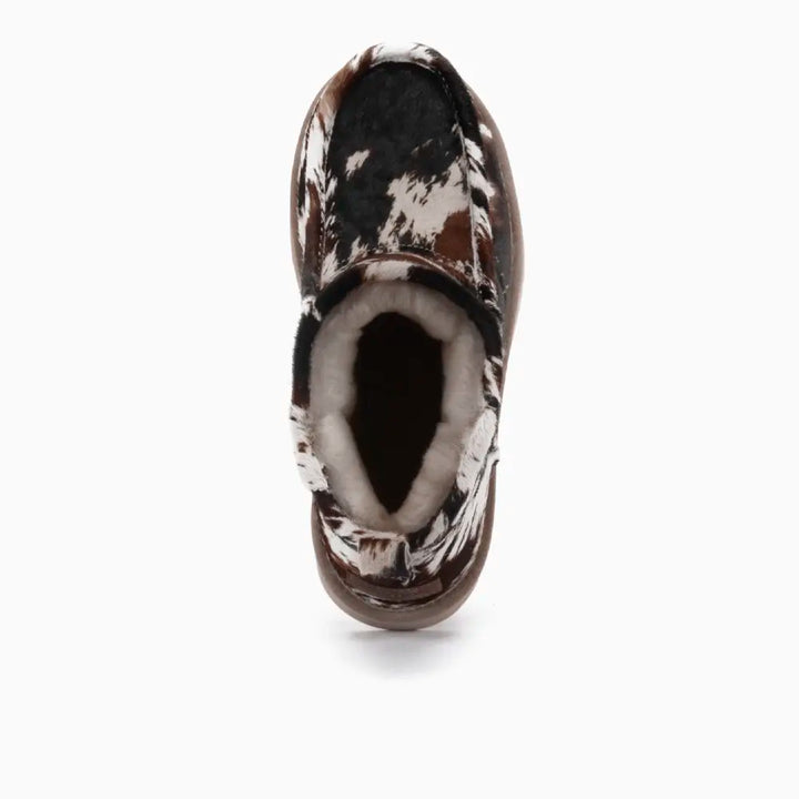 Barunga Dames Boot Print Hairy Cow Black thumbnail 2