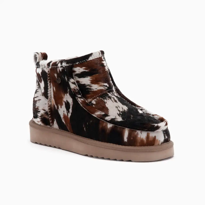 Barunga Dames Boot Print Hairy Cow Black thumbnail 1