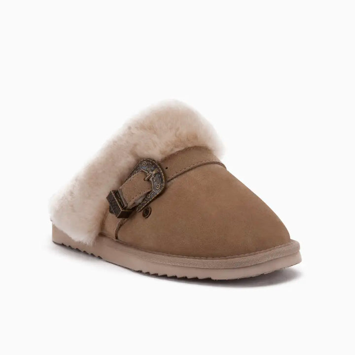 Berri Dames Suède Buckle Sand thumbnail 1