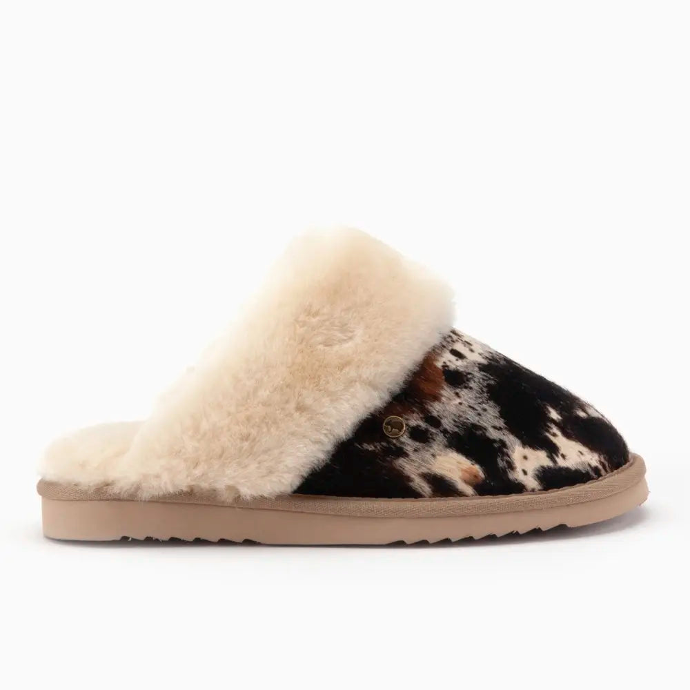 Collie Dames Print Hairy Cow Black