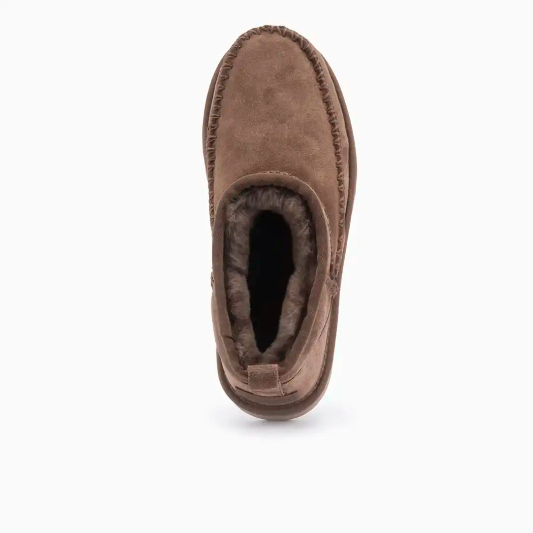 Durack dames suède stitch mud 2