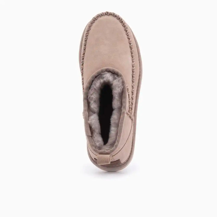 Durack dames suède stitch taupe thumbnail 2