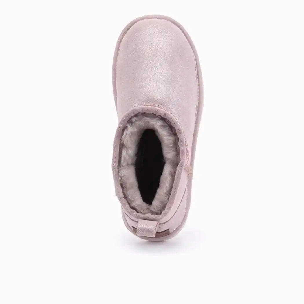 Durack dames suède metallic silver 2