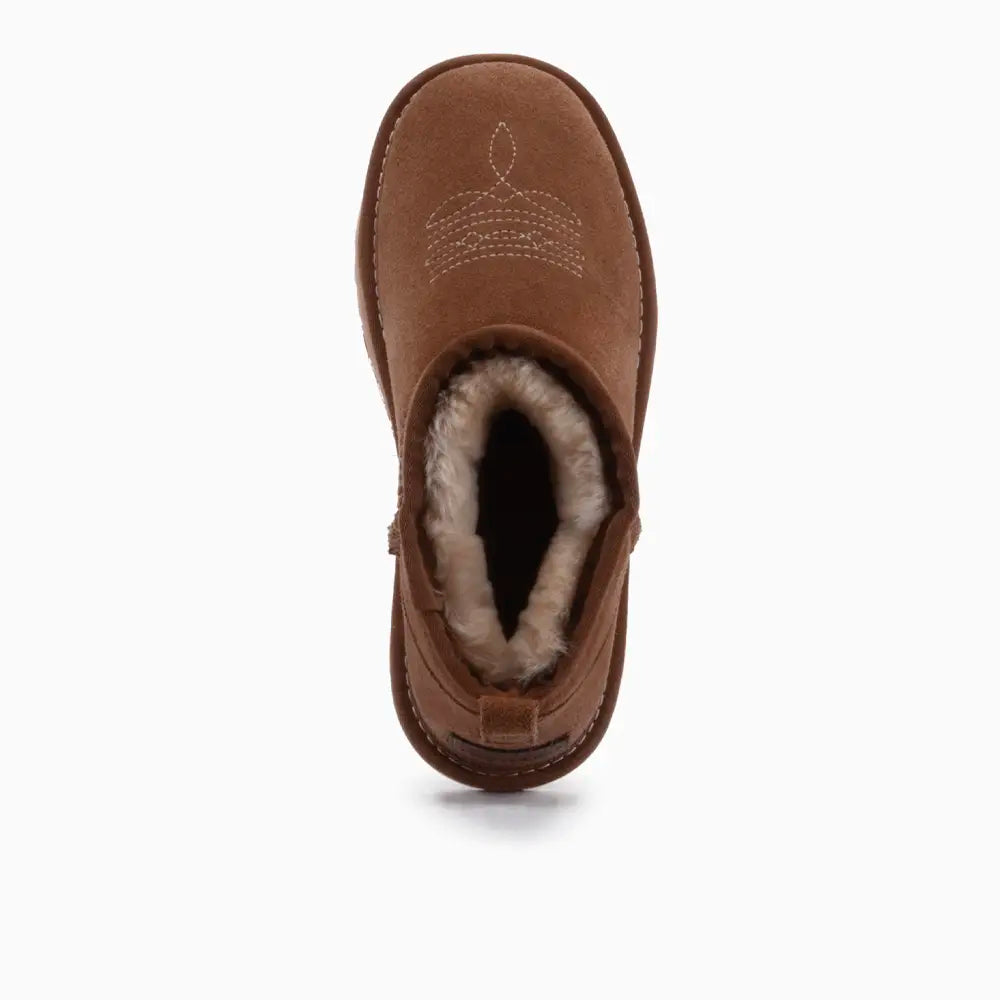 Durack Dames Suède Boot Western Cognac 3