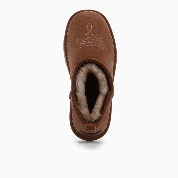 Durack Dames Suède Boot Western Cognac thumbnail 3