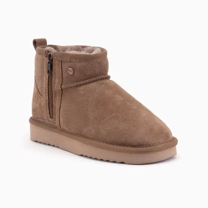 Durack dames suède zipper mud thumbnail 1