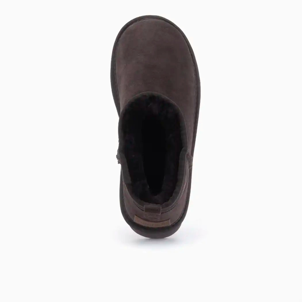 Durack dames suède plateau choco 2
