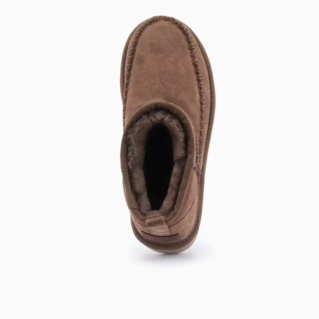 Durack dames suède stitch plateau mud 2