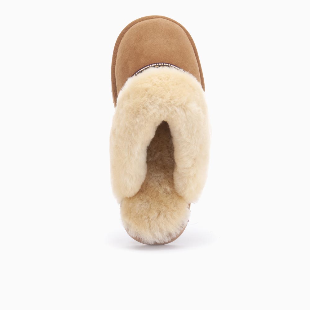 Flurry Dames Suède Tape Cognac 11