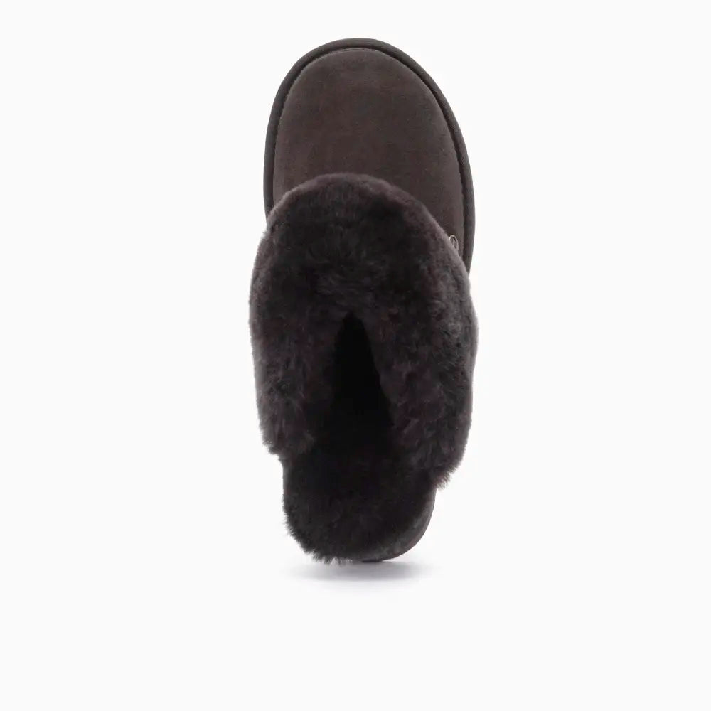 Flurry Dames Suède Plateau Choco 3