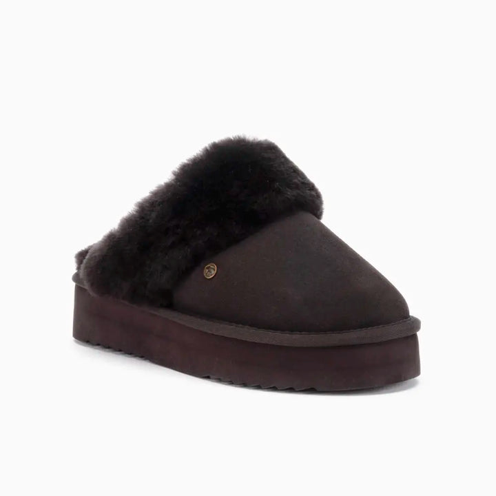 Flurry Dames Suède Plateau Choco thumbnail 2