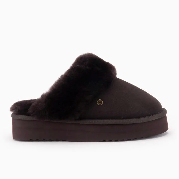 Flurry Dames Suède Plateau Choco thumbnail