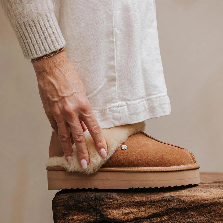 Geelong Suède Plateau Cognac thumbnail 1