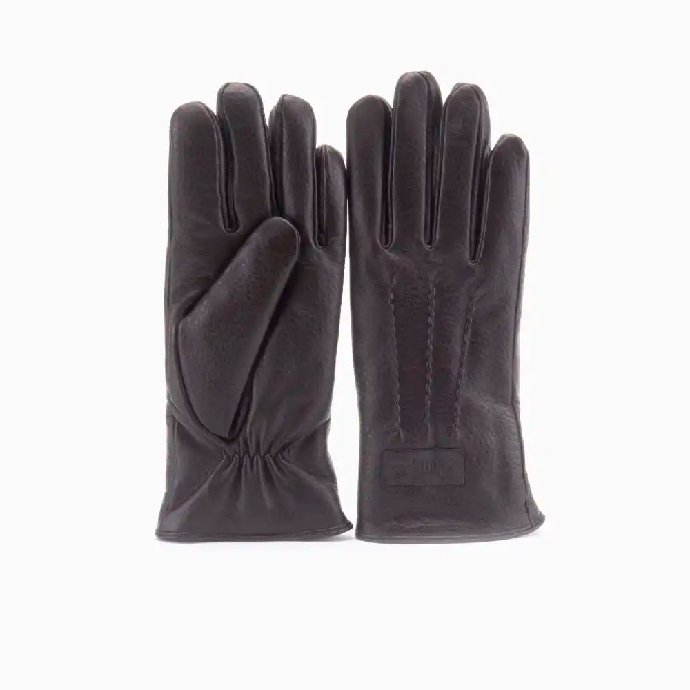 Handschoenen heren leather choco