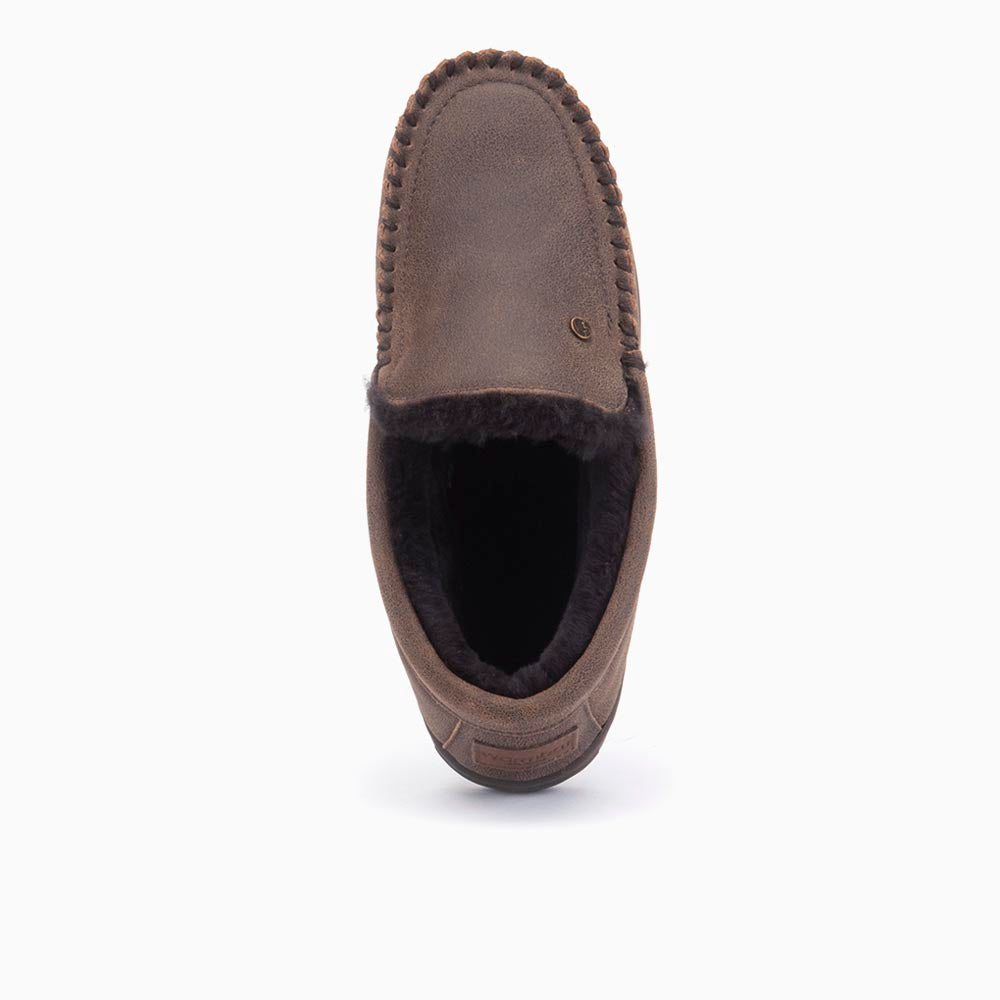 Grizzly Men Cracked Leather Brown 2