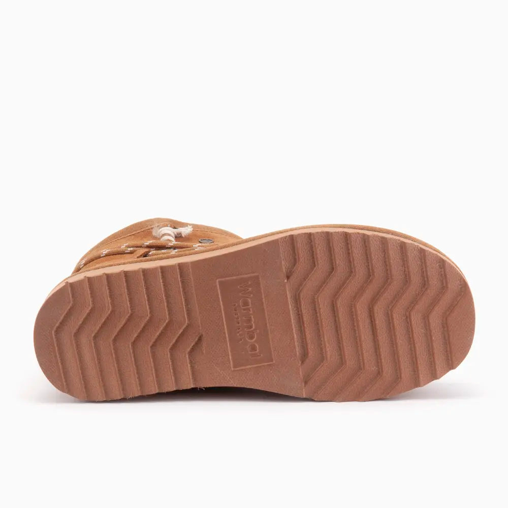 Kalbarri Dames Suède Lace Boot Cognac 4