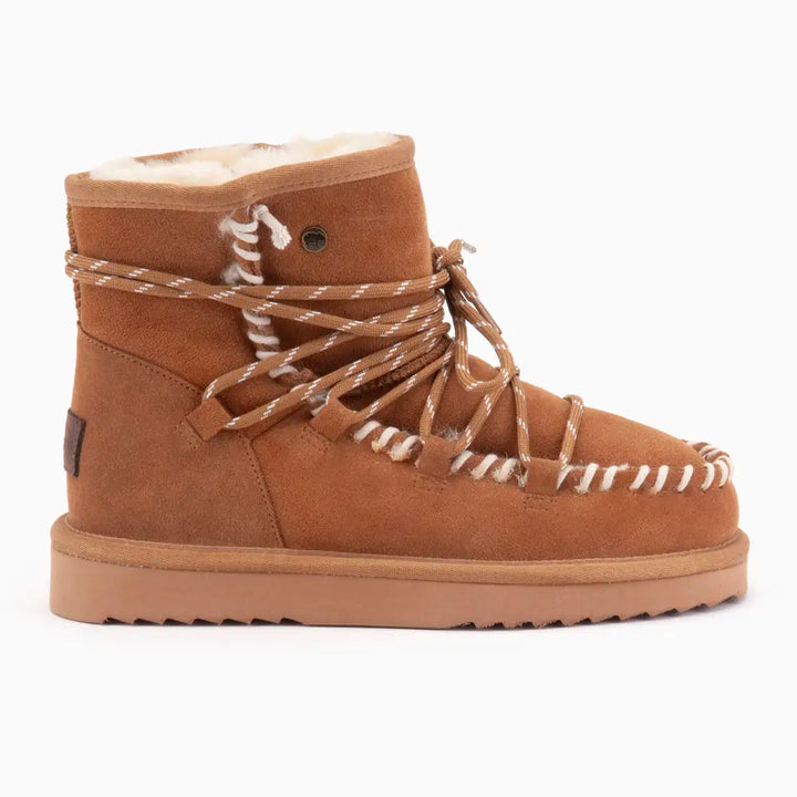 Kalbarri Dames Suède Lace Boot Cognac thumbnail