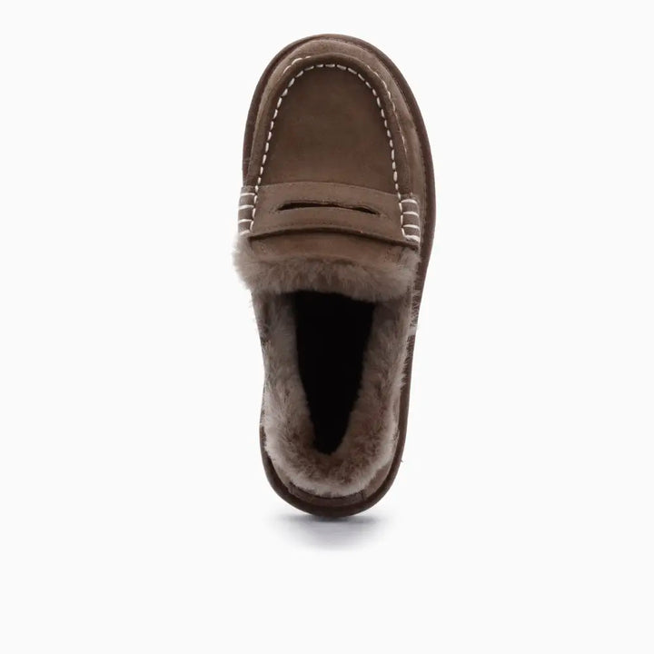 Mildura Dames Suède Loafer Mud Choco thumbnail 2