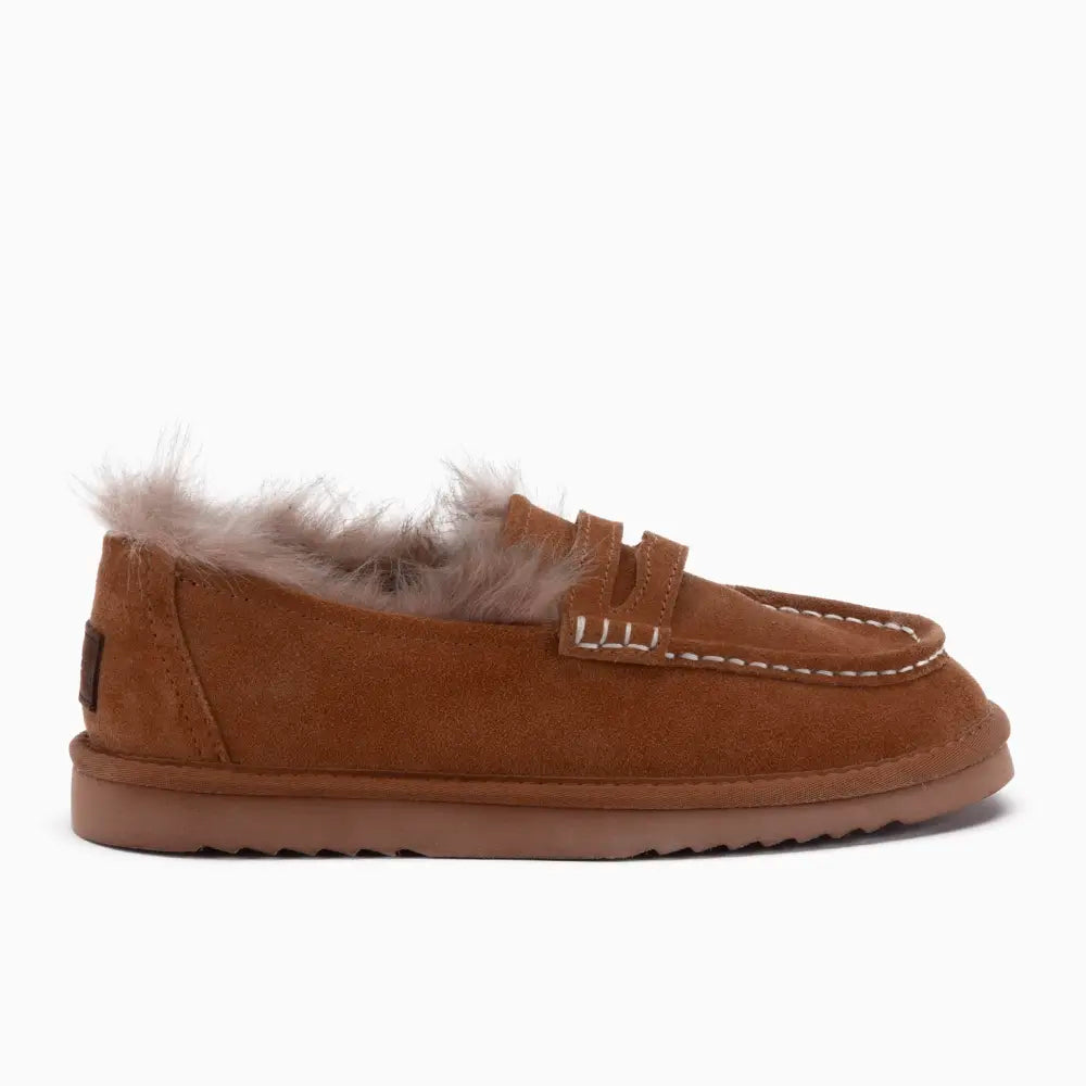 Mildura Dames Suède Loafer Tw Cognac