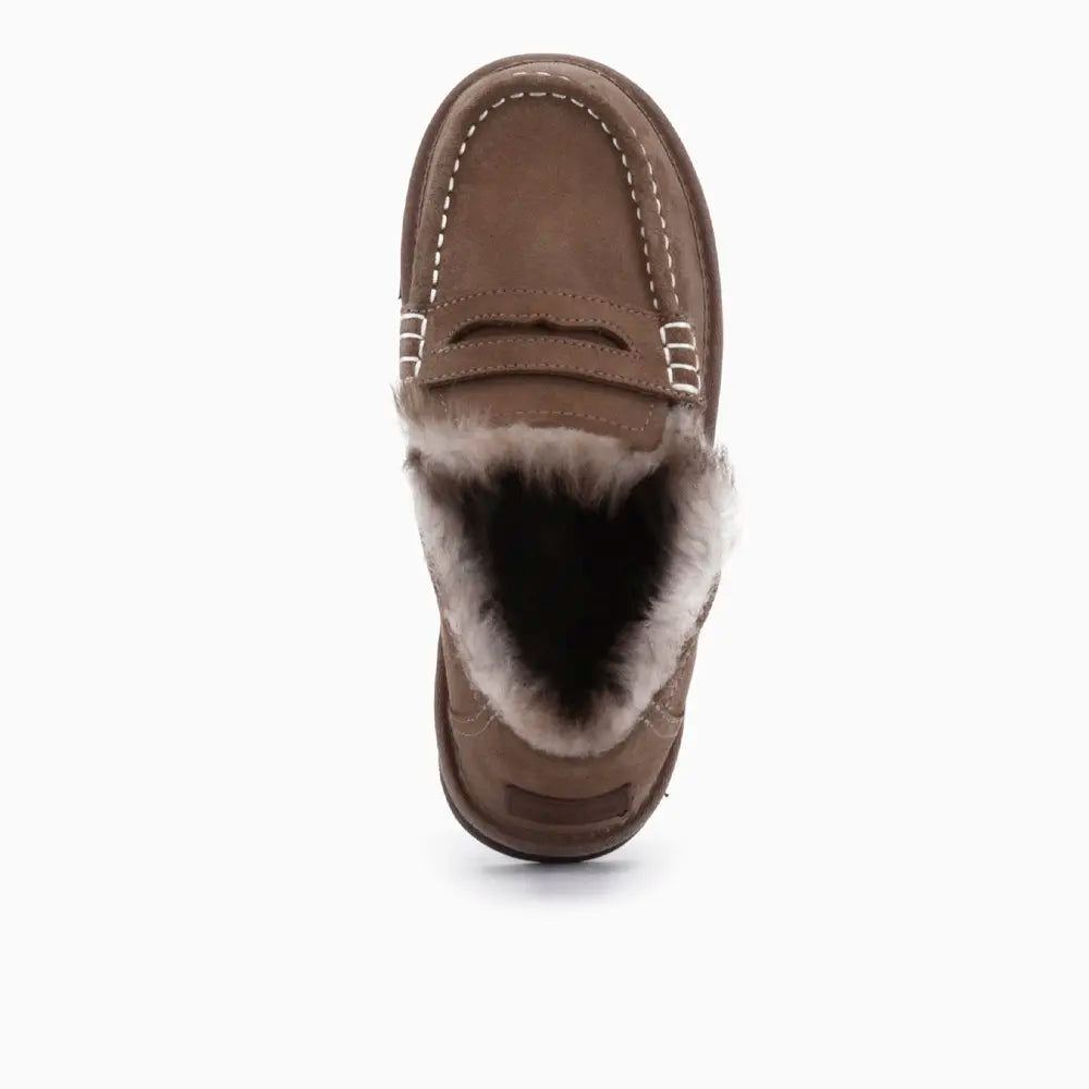 Mildura Dames Suède Loafer Tw Mud Choco