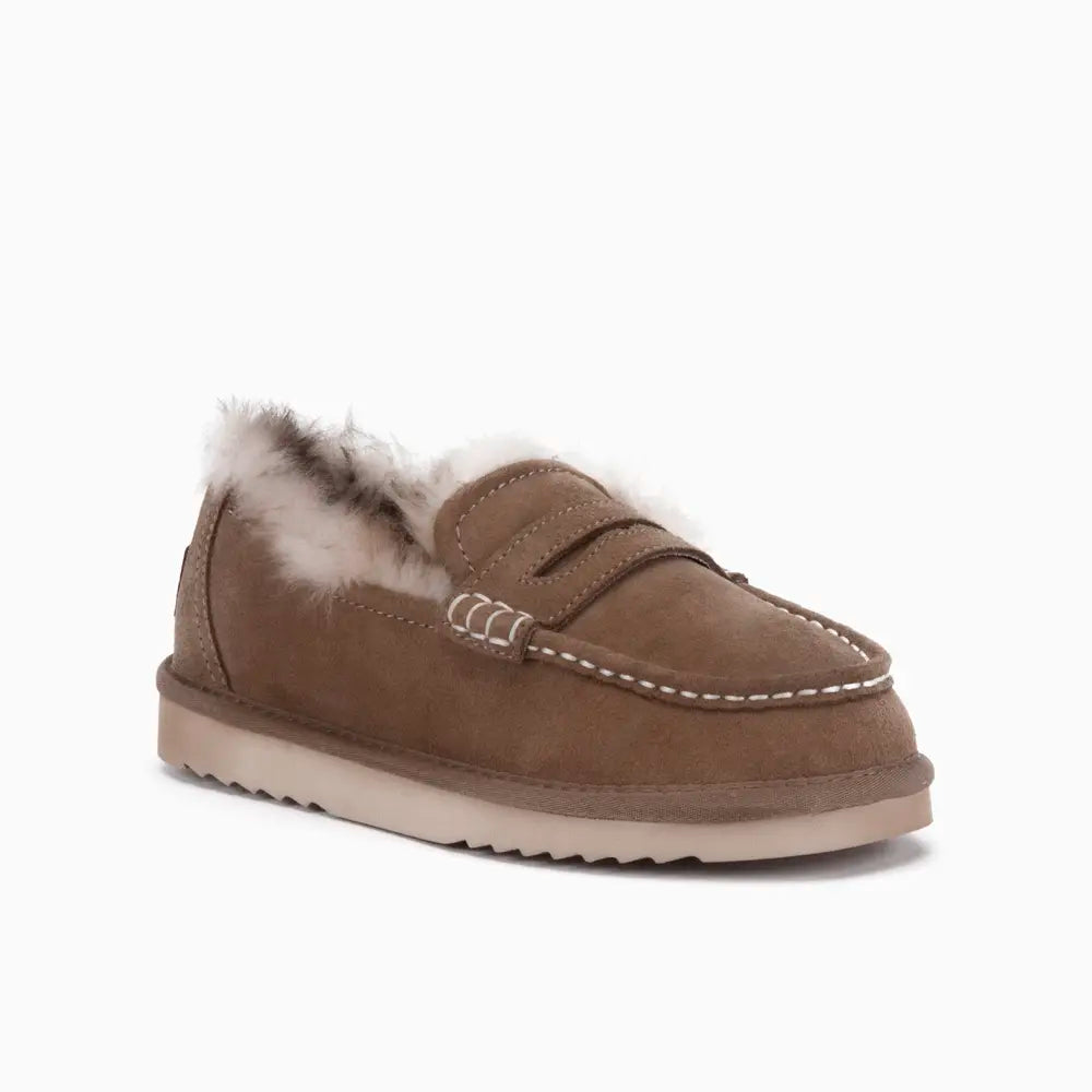 Mildura Dames Suède Loafer Tw Mud Sand 1