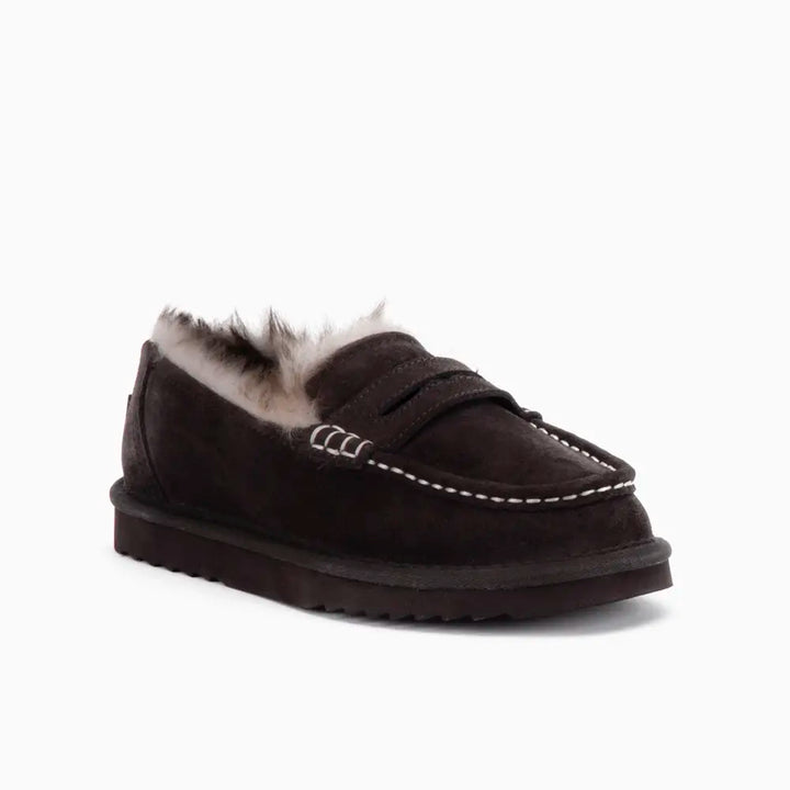 Mildura Dames Suède Loafer Tw Choco thumbnail 1