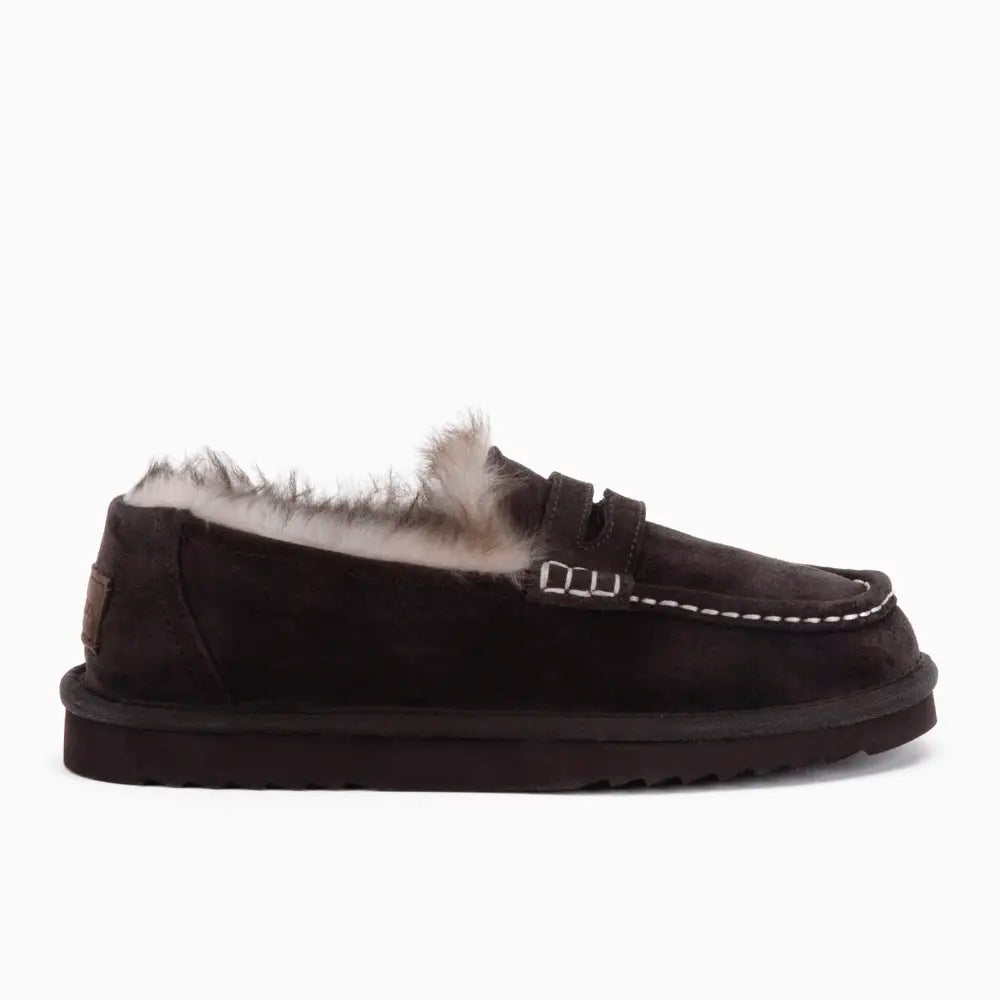 Mildura Dames Suède Loafer Tw Choco