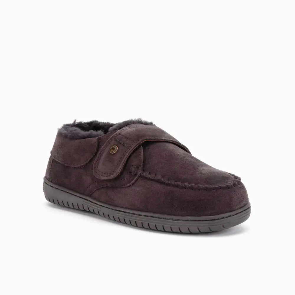 Smithon Heren Suède Velcro Choco 1