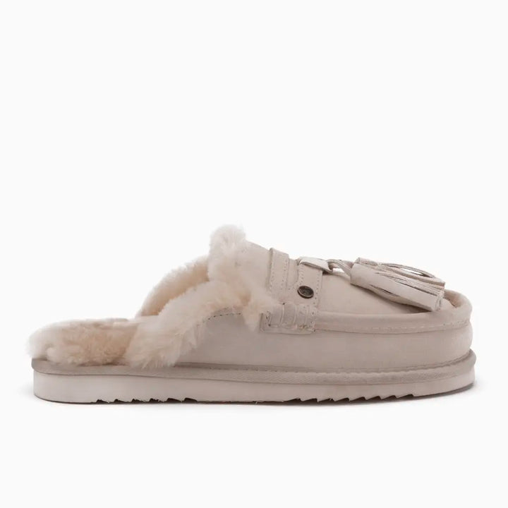 Temora Dames Suède Tassels Ivory thumbnail