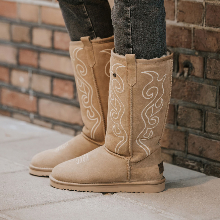 Tamala Dames Suède Boot Western Sand thumbnail 1