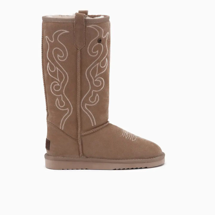Tamala Dames Suède Boot Western Sand thumbnail