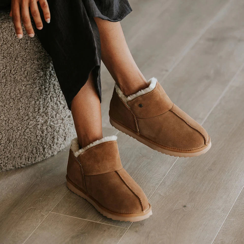 Willow Dames Suède Cognac 13