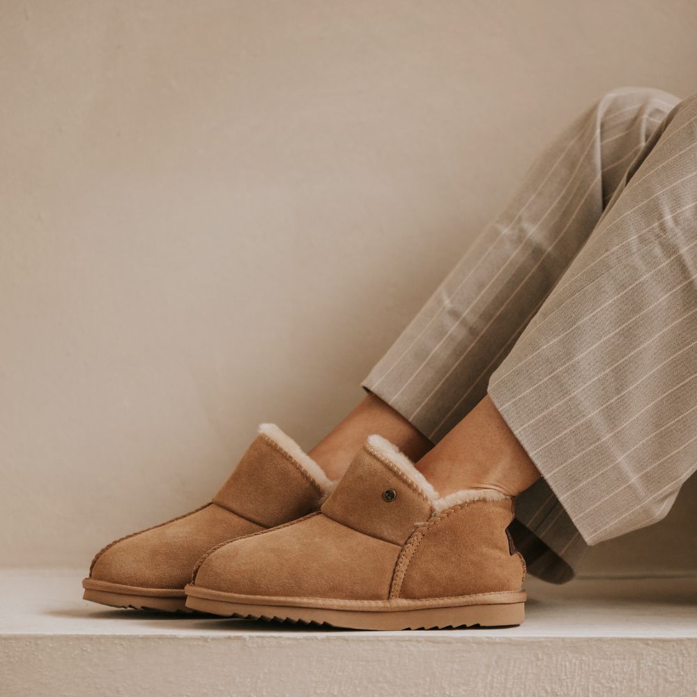 Willow Dames Suède Beige 1