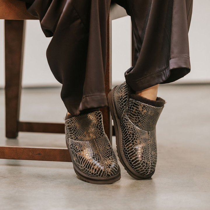 Willow Dames Suède Print Snake Choco thumbnail 1
