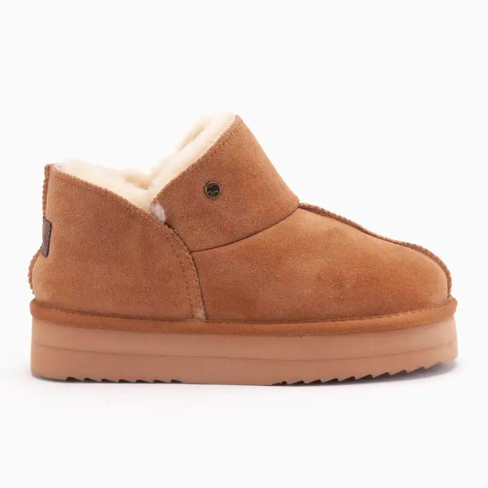 Willow Dames Suède Plateau Cognac 12