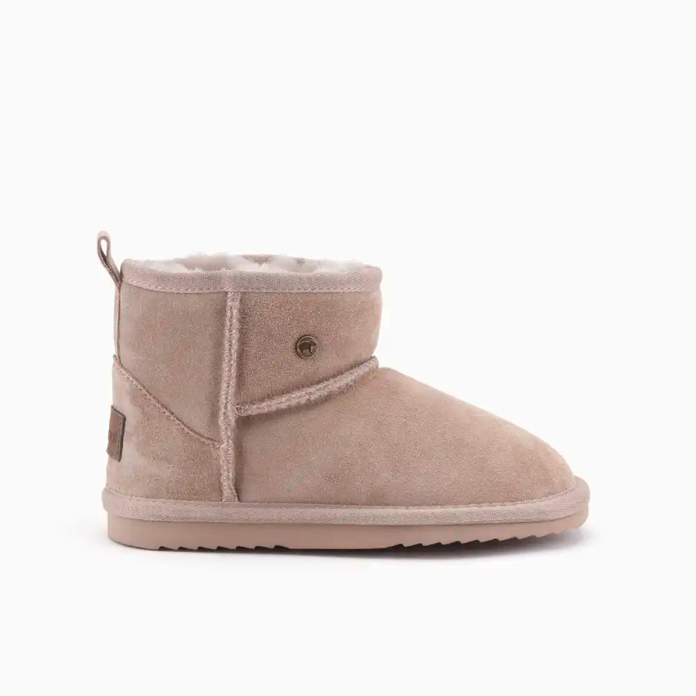 Wallaby kinderen suède taupe