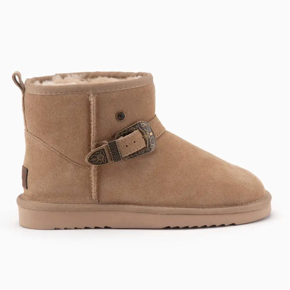 Wallaby Dames Suède Buckle Sand