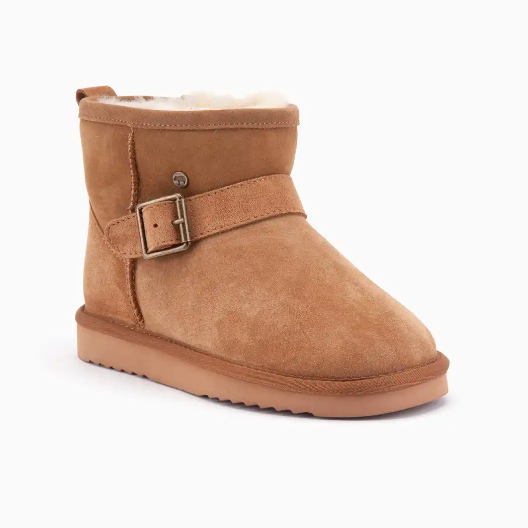 Wallaby suède buckle double faced camel 1