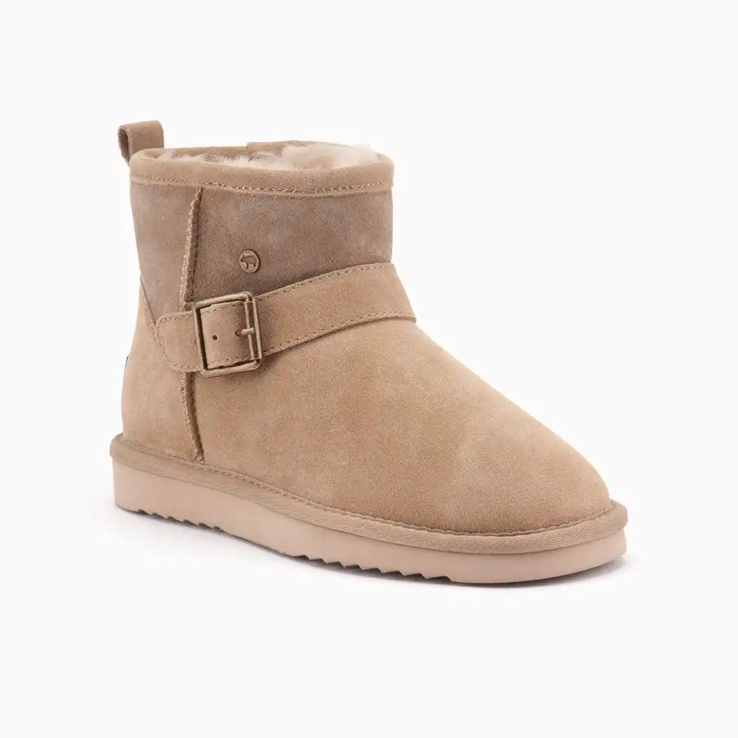 Wallaby suède buckle double faced stone 1