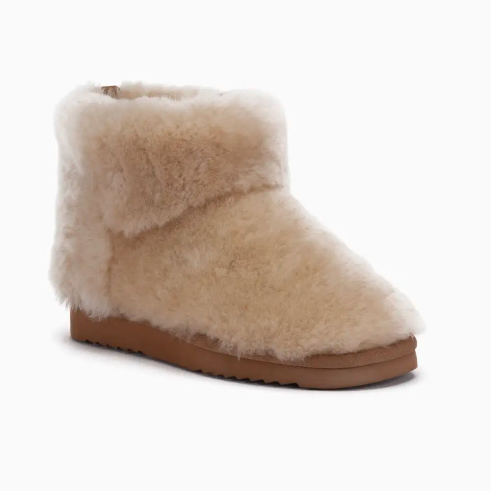 Wallaby Dames Boot Wool Camel 2