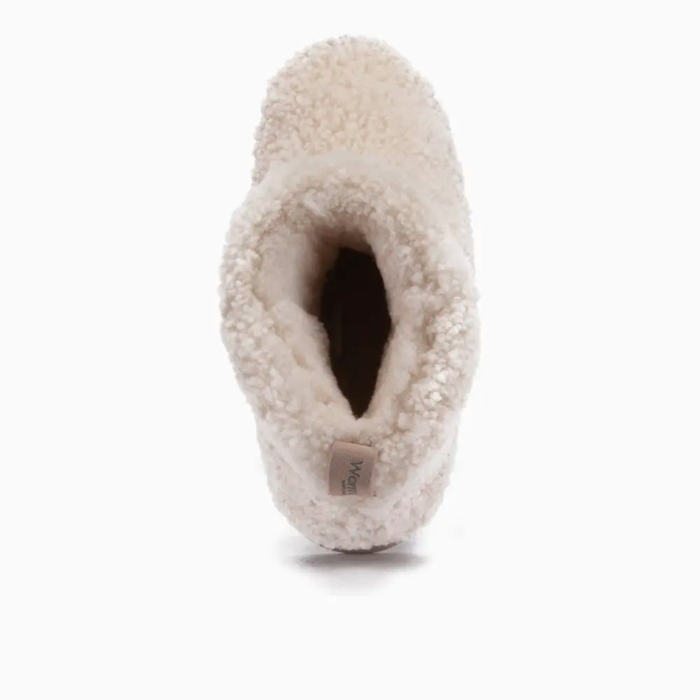 Wallaby Dames Boot Curly Wool Ecru 2