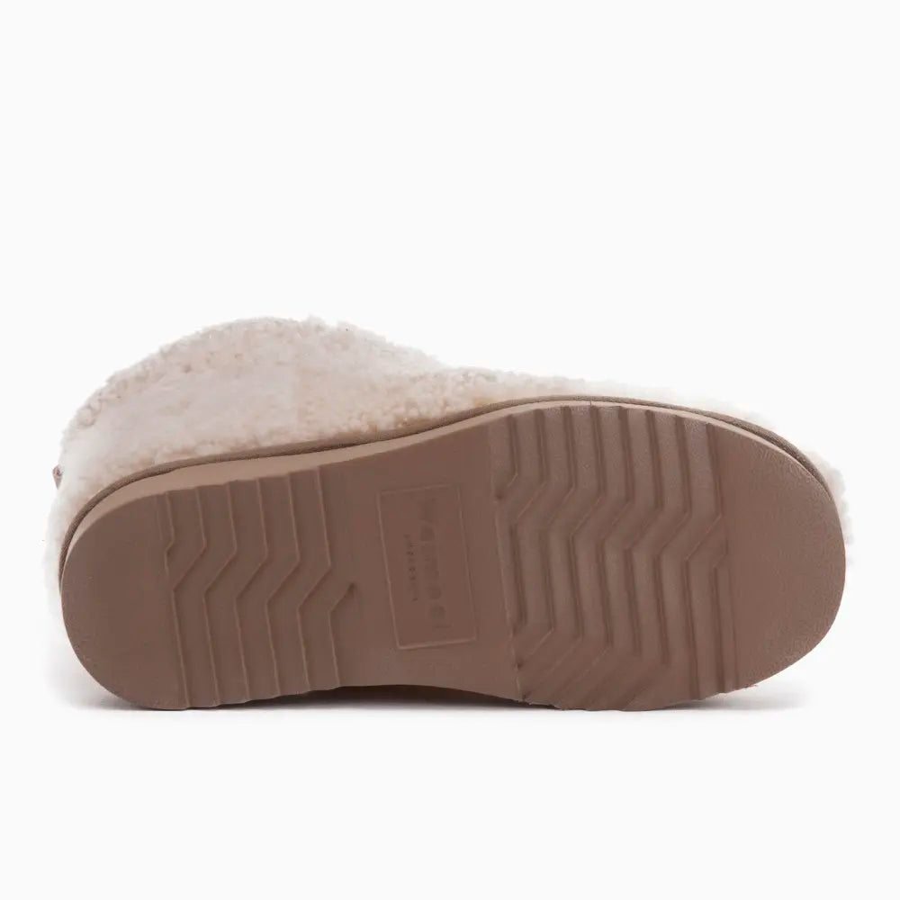 Wallaby Dames Boot Curly Wool Ecru 3