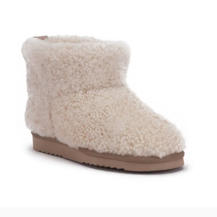 Wallaby Dames Boot Curly Wool Ecru thumbnail 1