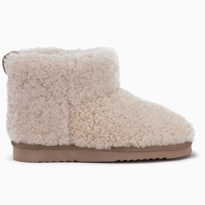 Wallaby Dames Boot Curly Wool Ecru thumbnail