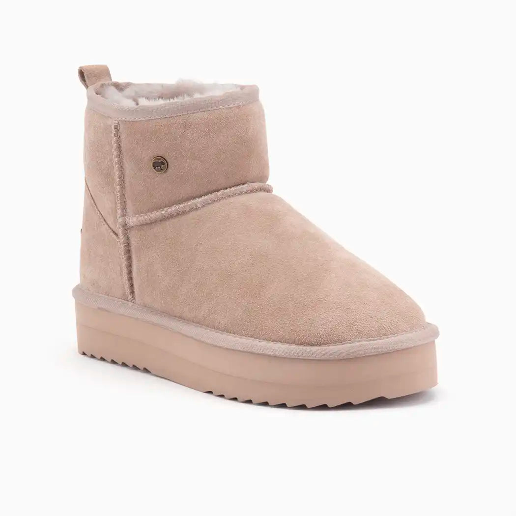 Wallaby Dames Suède Plateau Taupe 13