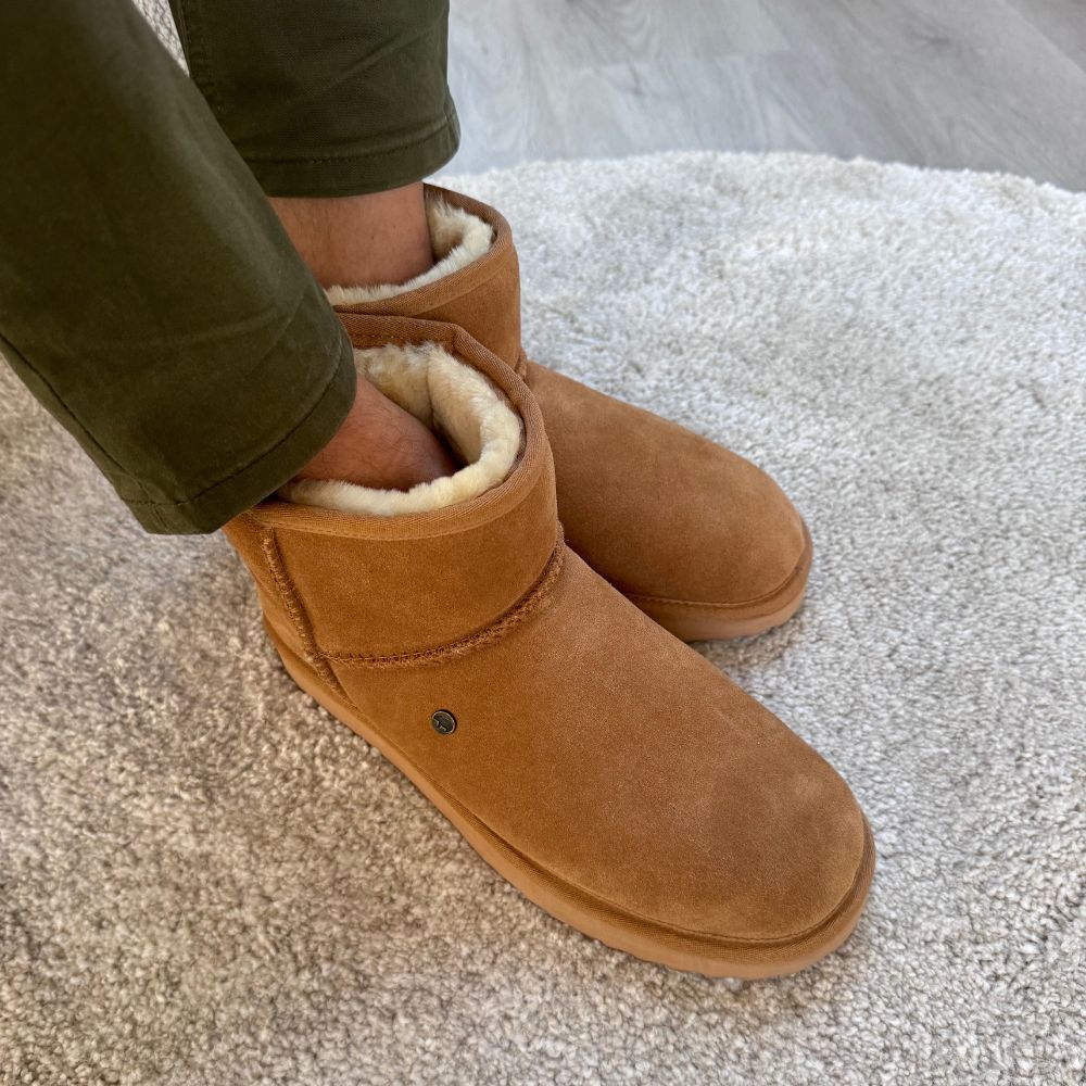 Wallaby heren suède cognac 1
