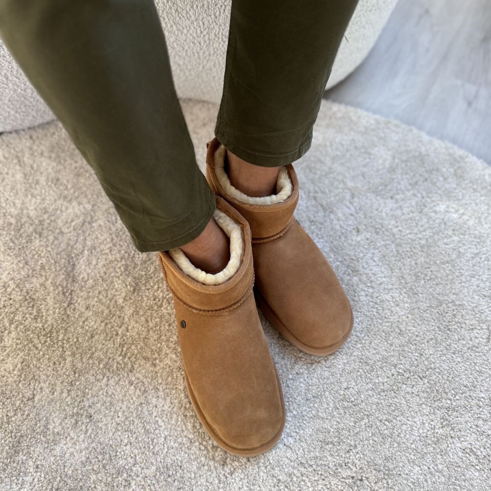Wallaby heren suède cognac 3