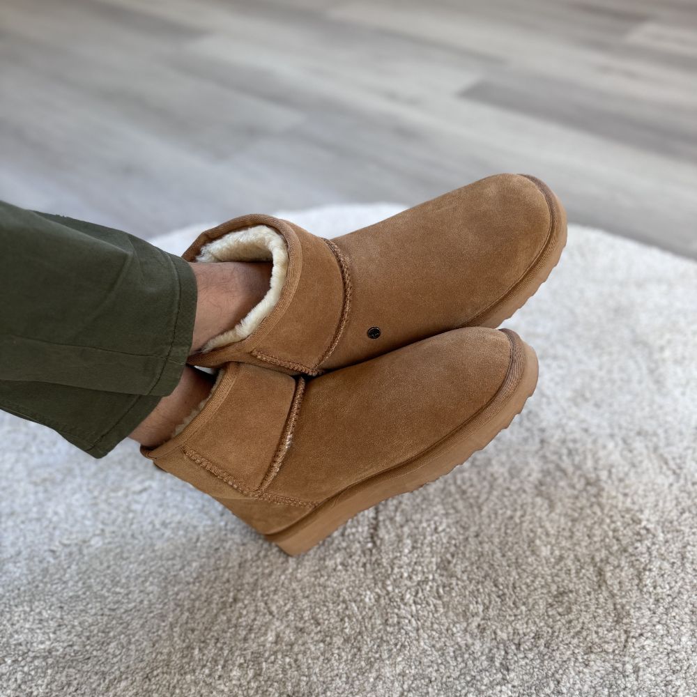 Wallaby heren suède cognac 4